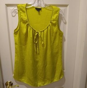 Willi Smith satiny drawstring blouse (M)